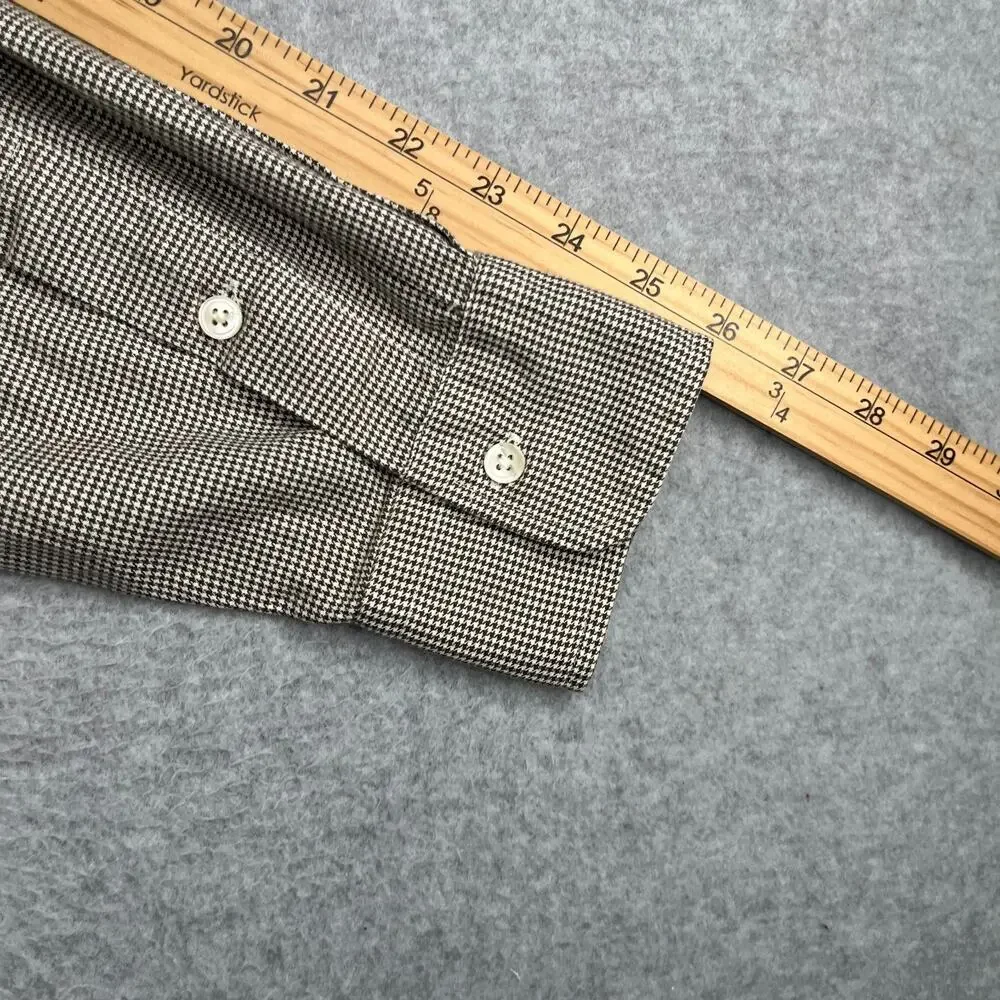 Polo Ralph Lauren Curham Classic Fit Shirt Houndstooth Button Up Long Sleeve XL